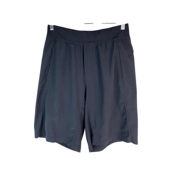 Lululemon Other - Lululemon Size M Black Elastic Drawstring Waist Nylon Activewear Shorts